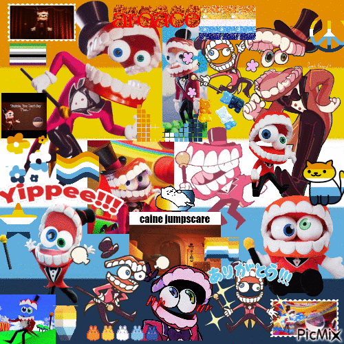 picmix of aroace caine